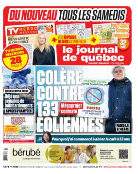 Cover of Le Journal de Quebec