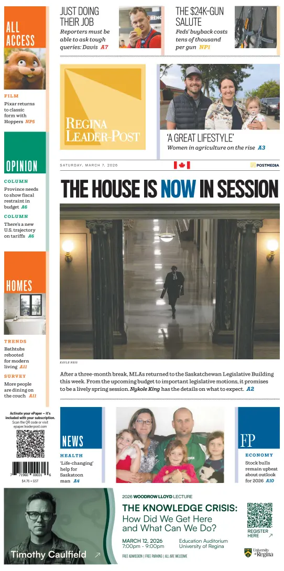 Cover of Regina Leader-Post