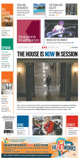 Cover of Saskatoon StarPhoenix