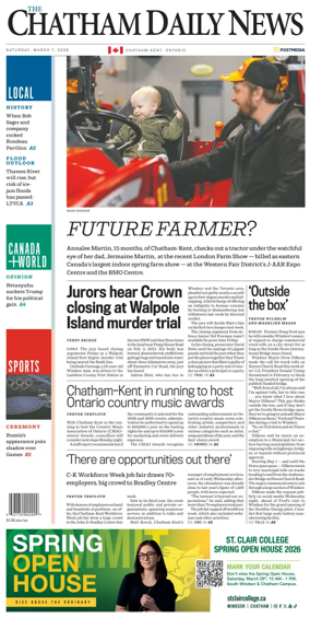 Cover of The Chatham Daily News