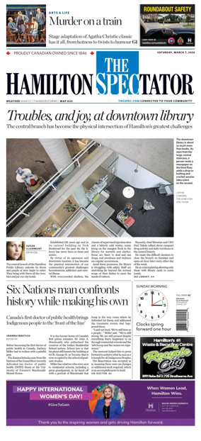 Cover of The Hamilton Spectator
