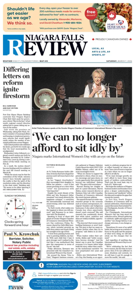 Cover of The Niagara Falls Review