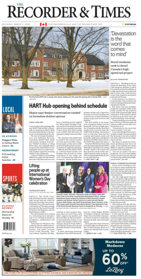 Cover of The Recorder & Times (Brockville)