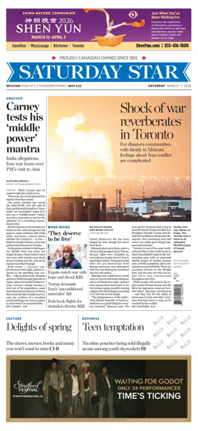 Cover of Toronto Star