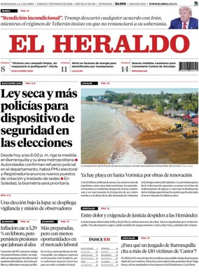 Cover of El Heraldo (Colombia)