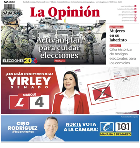 Cover of La Opinion