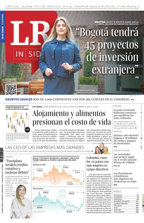 Cover of La Republica (Colombia)