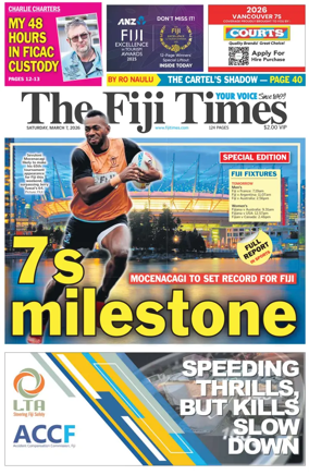 Cover of The Fiji Times