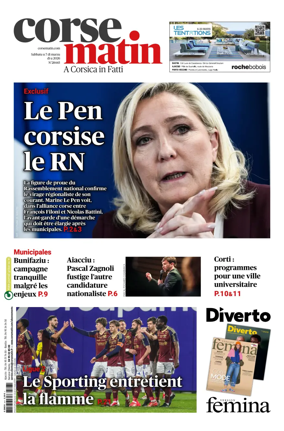 Cover of Corse Matin