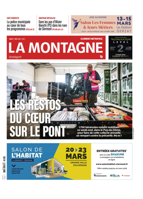 Cover of La Montagne (Clermont-Metropole)