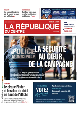 Cover of La Republique du Centre (Orleans - Loiret))