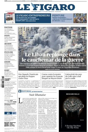 Cover of Le Figaro
