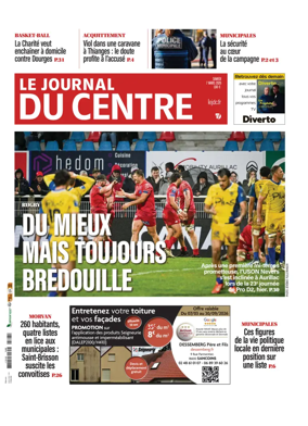 Cover of Le Journal du Centre