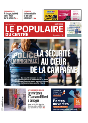 Cover of Le Populaire du Centre (Haute-Vienne)