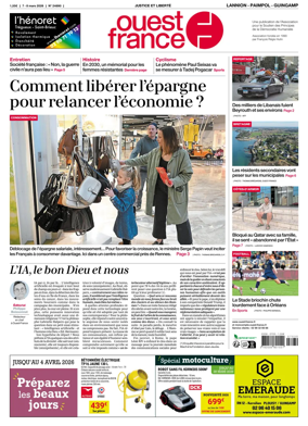 Cover of Ouest-France (Lannion / Paimpol / Guingamp)
