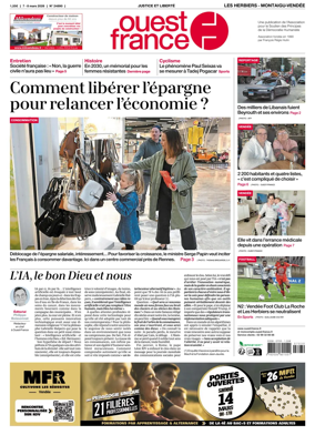 Cover of Ouest France (Les Herbiers / Montaigu)