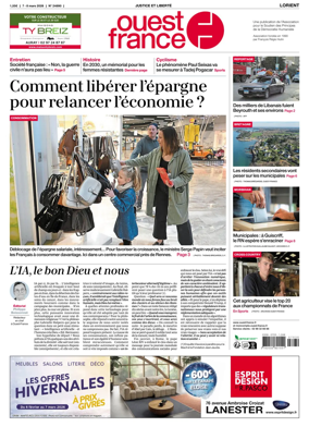 Cover of Ouest France (Lorient)