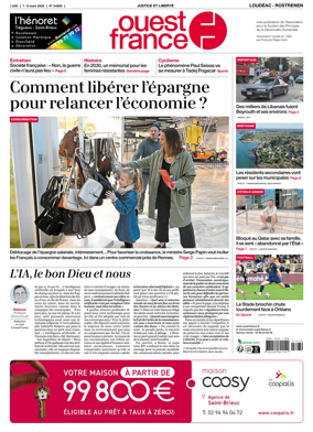 Cover of Ouest France (Loudeac / Rostrenen)