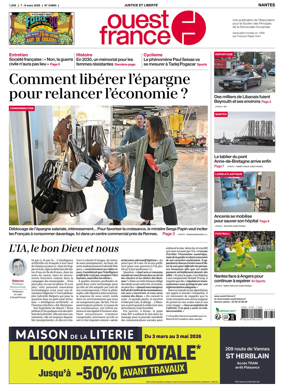 Cover of Ouest France (Nantes)