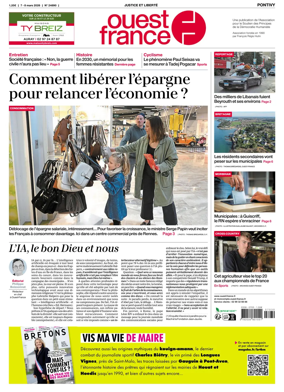 Cover of Ouest France (Pontivy)