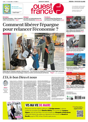 Cover of Ouest France (Redon / Pays de Vilaine)