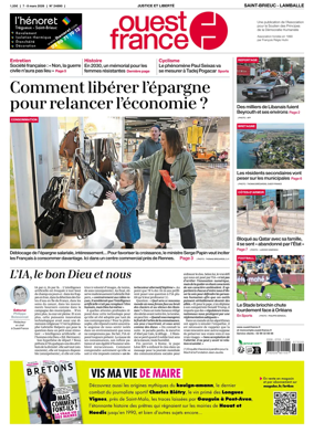 Cover of Ouest-France (Saint-Brieuc Lamballe)