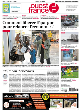 Cover of Ouest France (Saint-Nazaire La Baule Guerande)