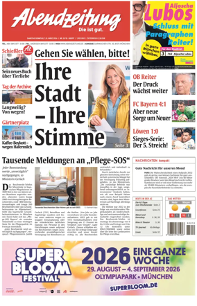 Cover of Abendzeitung Munchen