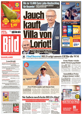 Cover of BILD Saarland