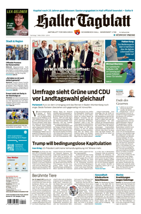 Cover of Haller Tagblatt