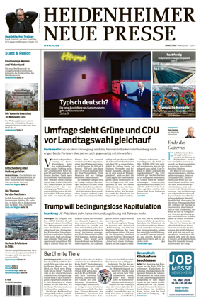 Cover of Heidenheimer Neue Presse