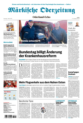 Cover of Markische Oderzeitung Oderland-Echo
