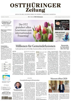 Cover of Ostthuringer Zeitung (Greiz)