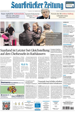Cover of Saarbruecker Zeitung
