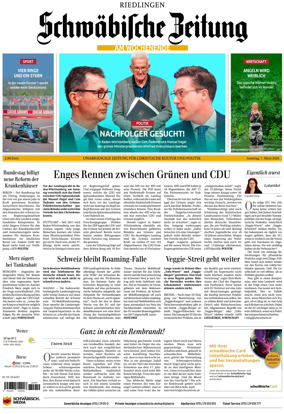 Cover of Schwabische Zeitung (Riedlingen)