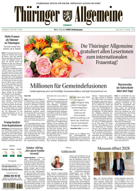 Cover of Thuringer Allgemeine (Eisenach)