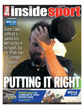 Cover of Irish Daily Star - Inside Sport