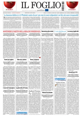 Cover of Il Foglio Quotidiano