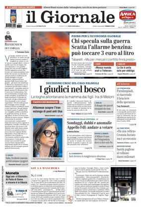 Cover of Il Giornale (Italy)