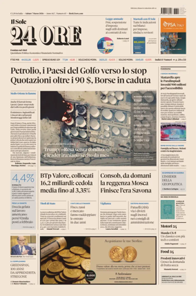 Cover of Il Sole 24 Ore