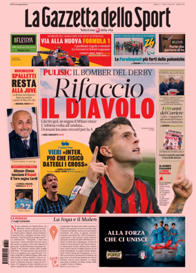 Cover of La Gazzetta dello Sport