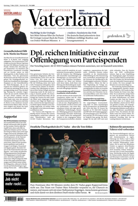 Cover of Liechtensteiner Vaterland