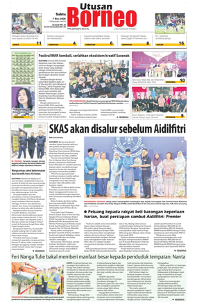 Cover of Utusan Borneo (Sarawak)