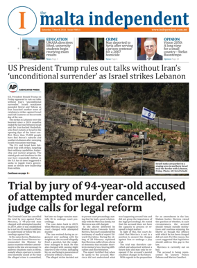 Cover of Malta Independent