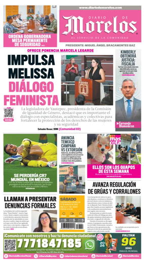 Cover of Diario de Morelos