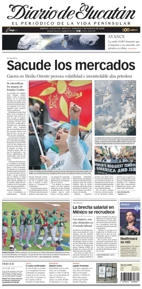 Cover of Diario de Yucatan