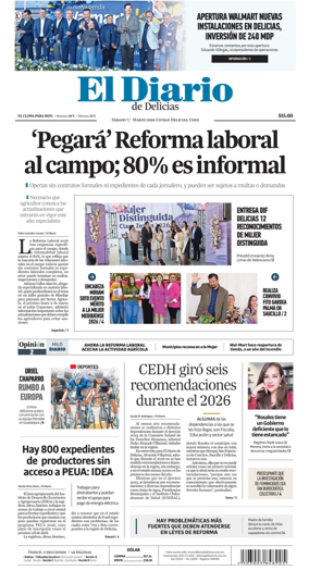 Cover of El Diario de Delicias