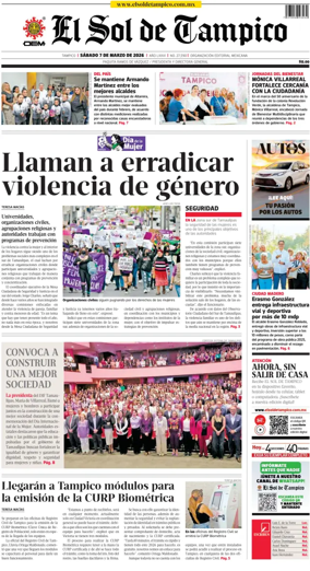 Cover of El Sol de Tampico