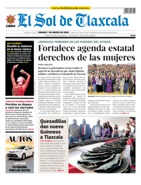 Cover of El Sol de Tlaxcala