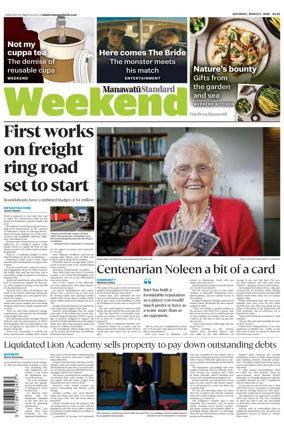 Cover of Manawatu Standard